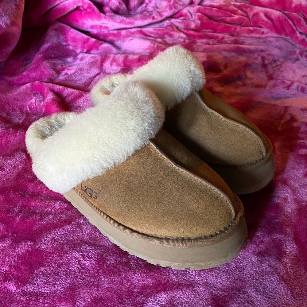 UGG platform slippers
